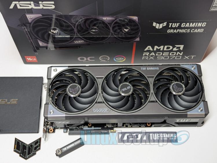 ASUS TUF Gaming Radeon RX 9070 XT OC Linux Review