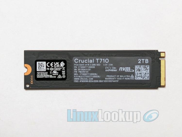 Crucial T710 2TB SSD Linux Review
