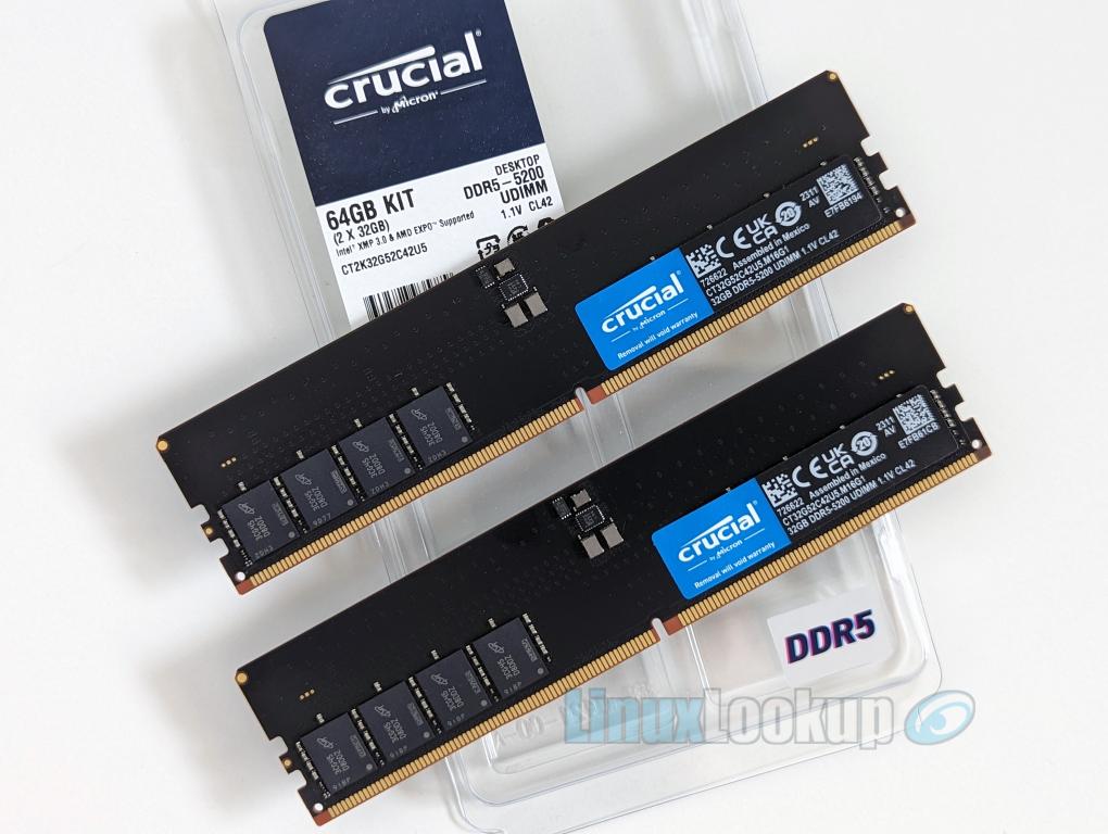 crucial DDR5-5200 64GB （32GB2枚組） - PCパーツ