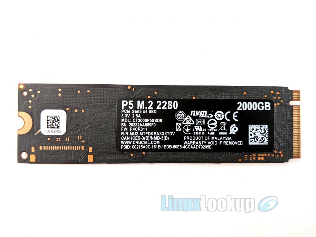 Crucial P5 2TB NVMe PCIe M.2 SSD Review | Linuxlookup