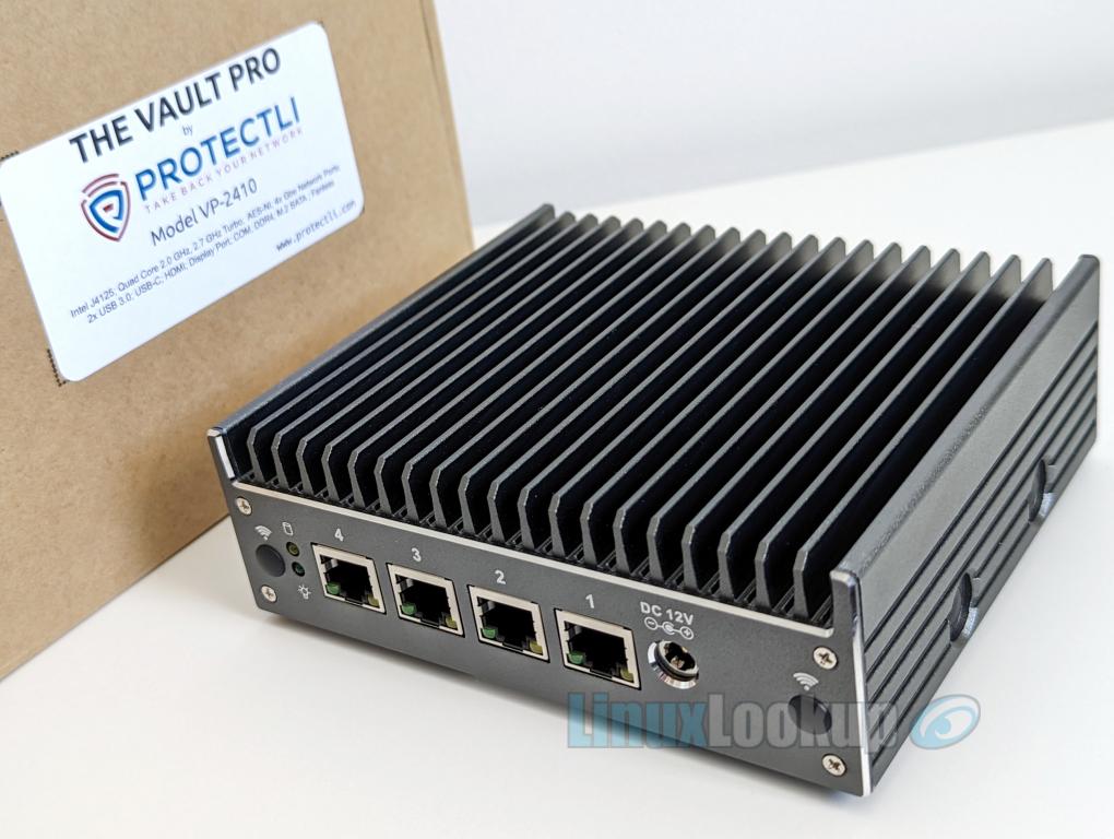 Protectli Vault Pro VP2410, Port, Firewall Micro Appliance/Mini PC  Intel Celeron J4125, DDR4 RAM, M.2 SATA Storage, AES-NI, Barebones 